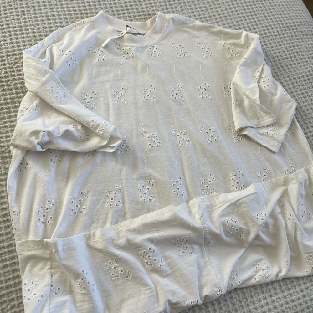 ASOS White Embroidered Blouse